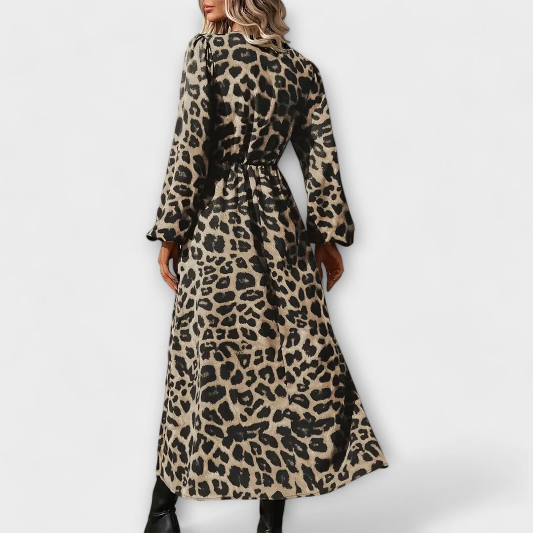 Natalie - Stylové šaty s leopardím vzorem