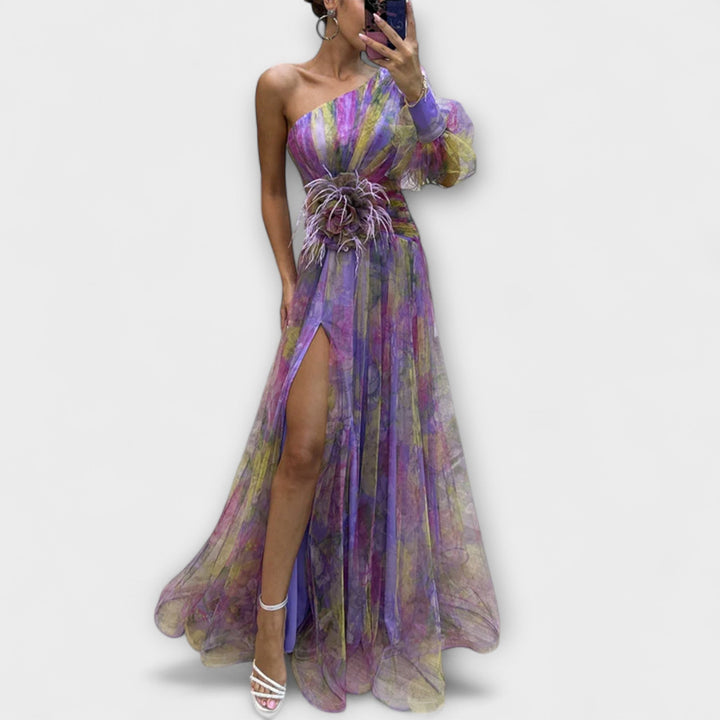 Cecilia - Elegantní šaty s rozparkem