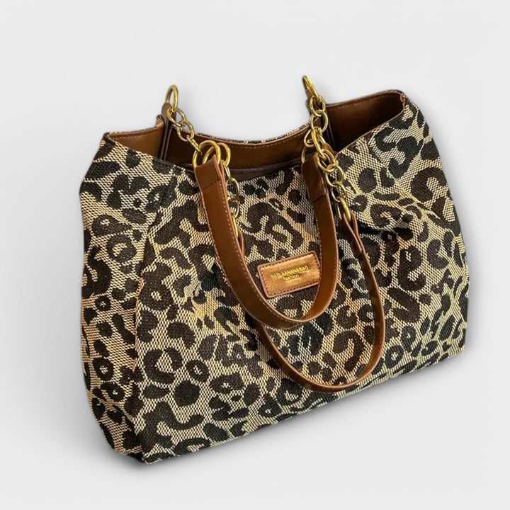 Cécile – Leopardí plátěná taška Tote