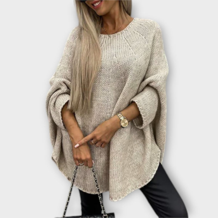 Isabelle – Stylový dámský svetr s kulatým výstřihem