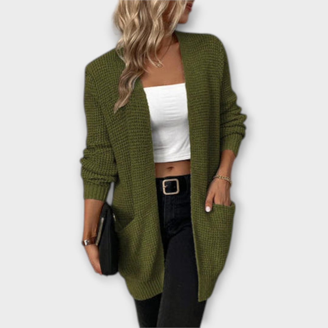 Nancy – Ležérní dámský cardigan s kapsami