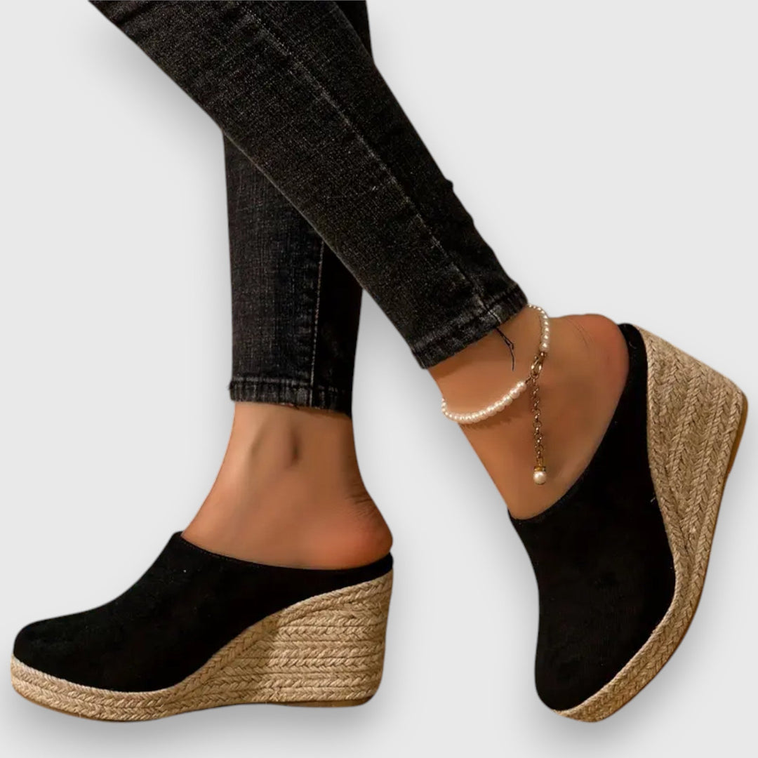 Sienna – Espadrilové sandály na klínovém podpatku