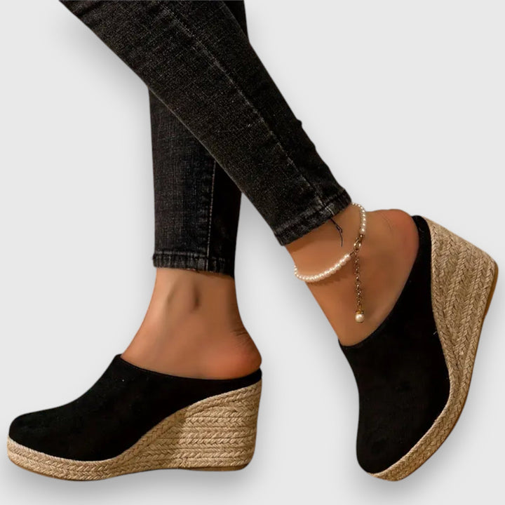 Sienna – Espadrilové sandály na klínovém podpatku