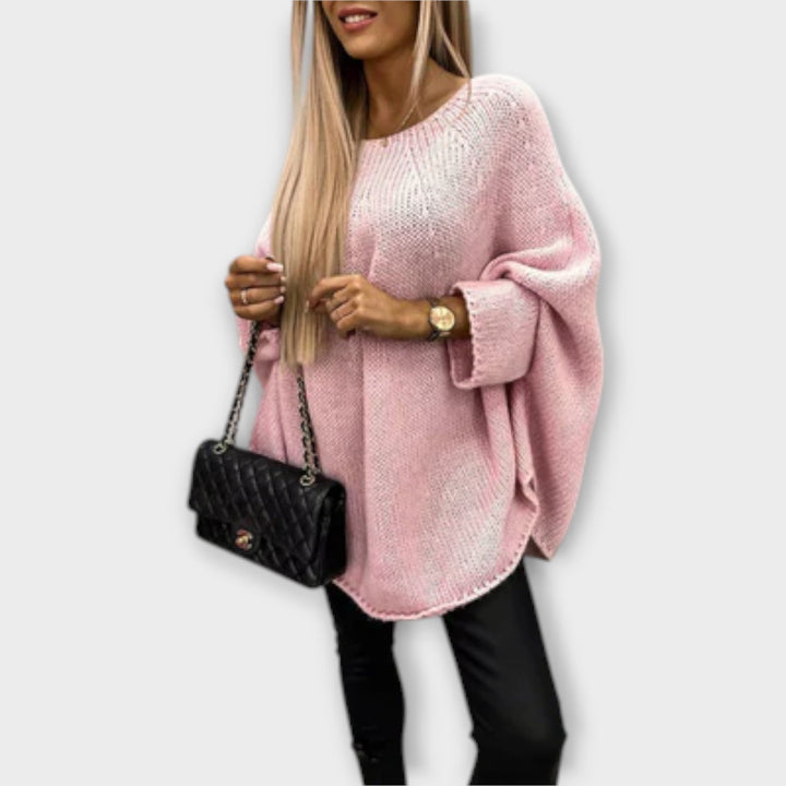 Isabelle – Stylový dámský svetr s kulatým výstřihem