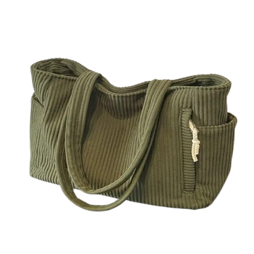 Tilda – Žebrovaná taška s detailem v podobě šňůrky