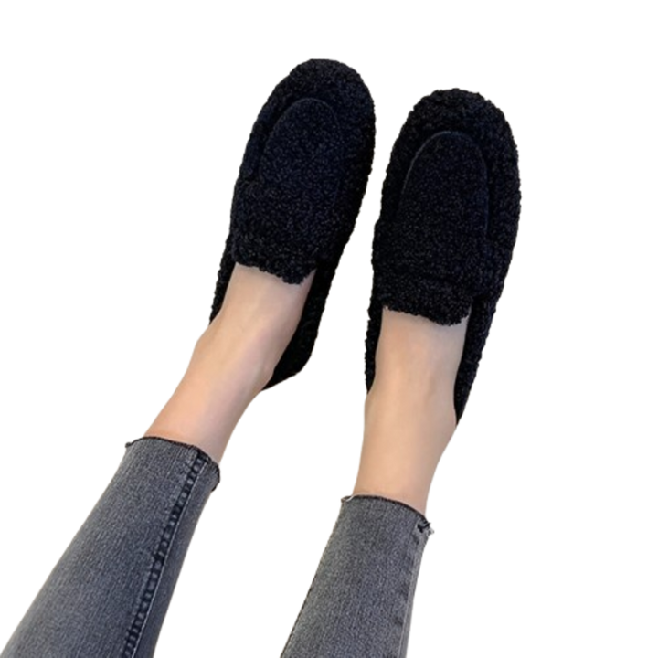 Nina - Teplé pohodlné mokasíny z ovčí vlny