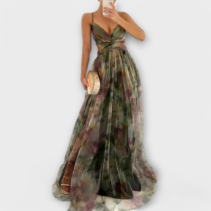 Annai Mesh maxi šaty – Elegantní a zdůrazňující postavu