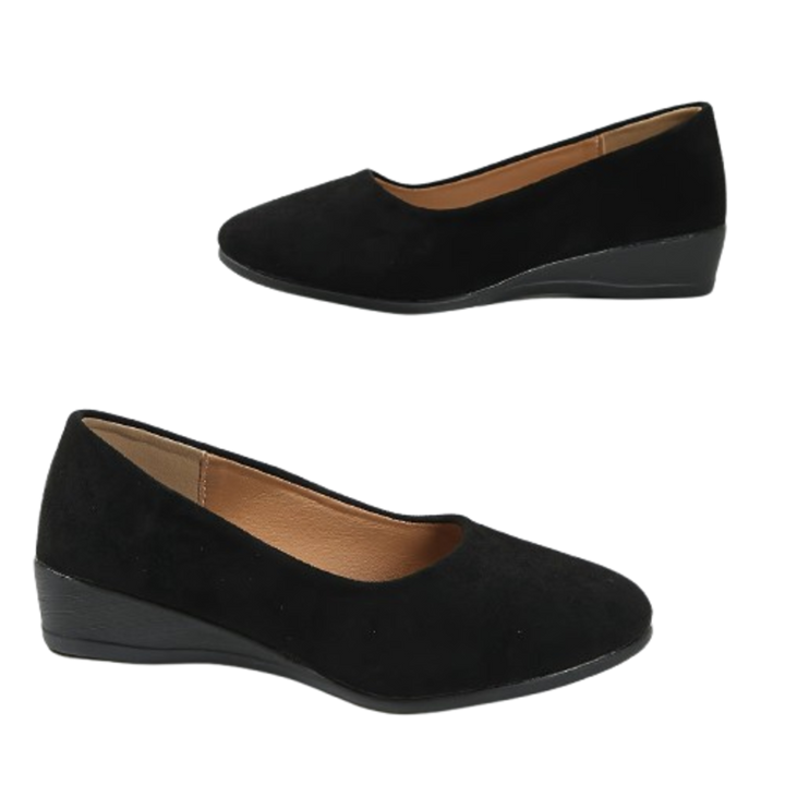 Éliane – Pohodlné baleríny na klínovém podpatku