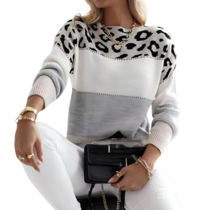 Sofie - Svetr Léopard Élégance