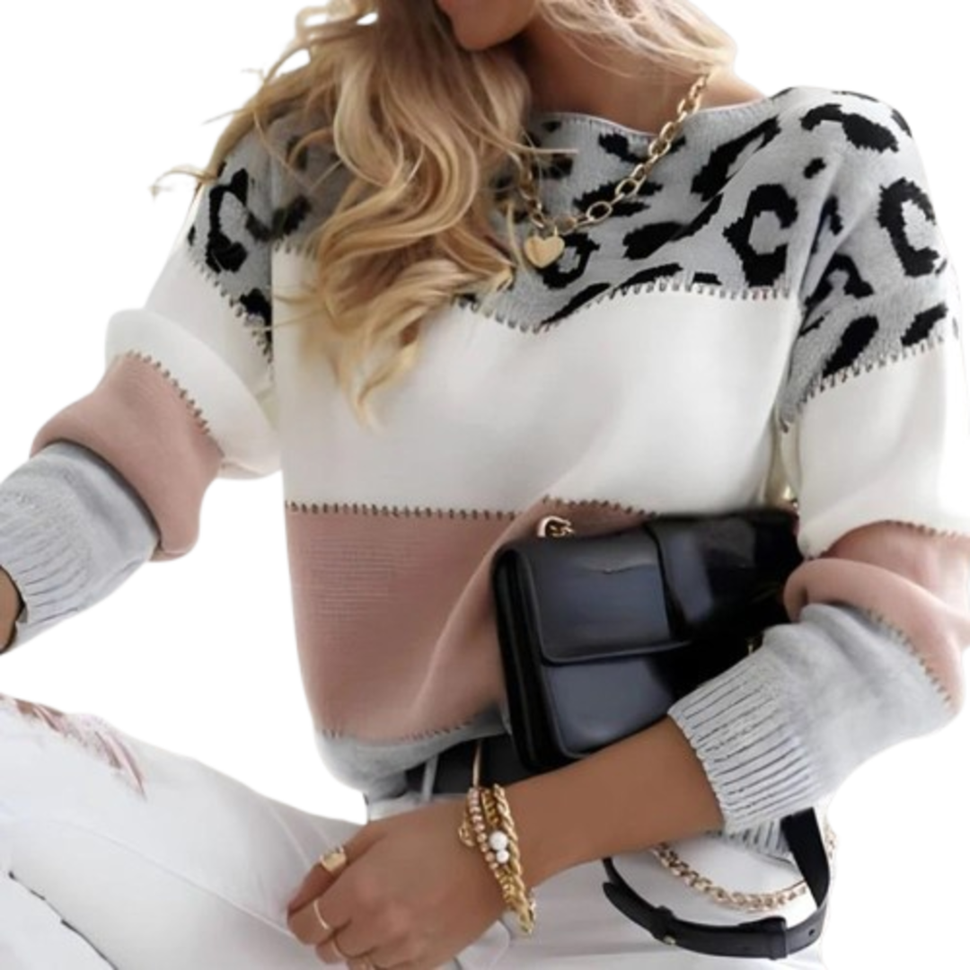 Sofie - Svetr Léopard Élégance