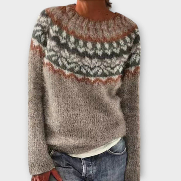 Vintage dámský pletený svetr – retro elegance pro podzimní dny