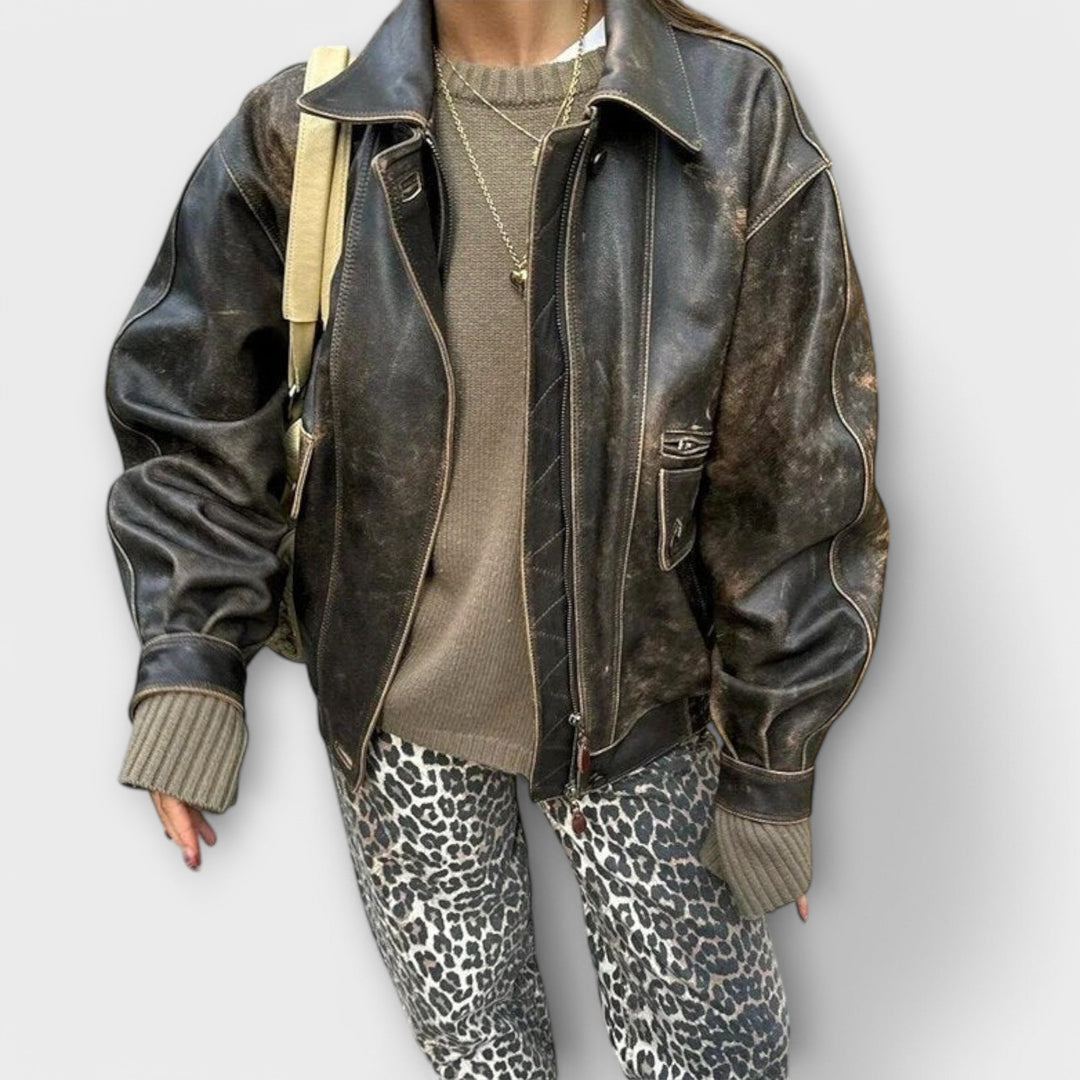 Chandra – vintage džíny s leopardím vzorem