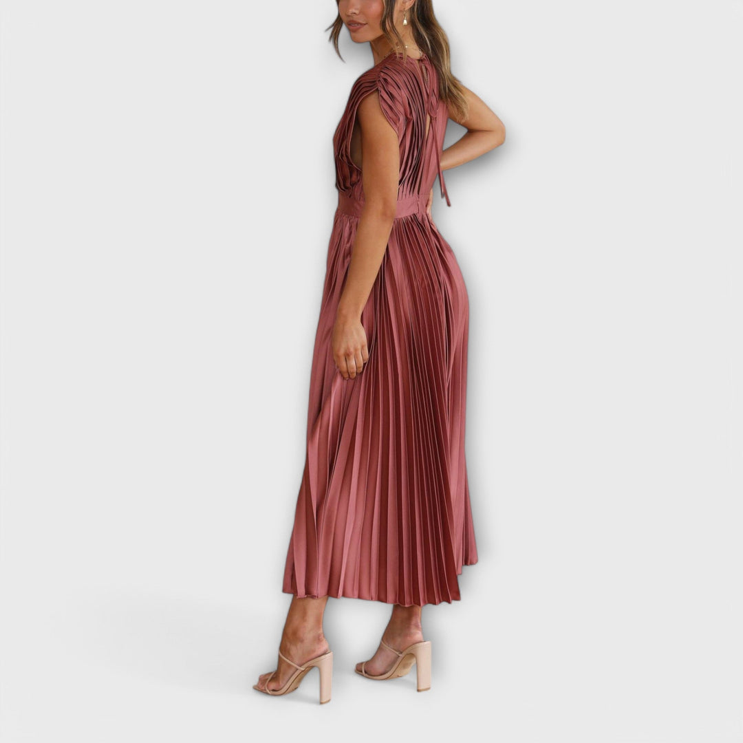 Maria - Stylové šaty s plisováním