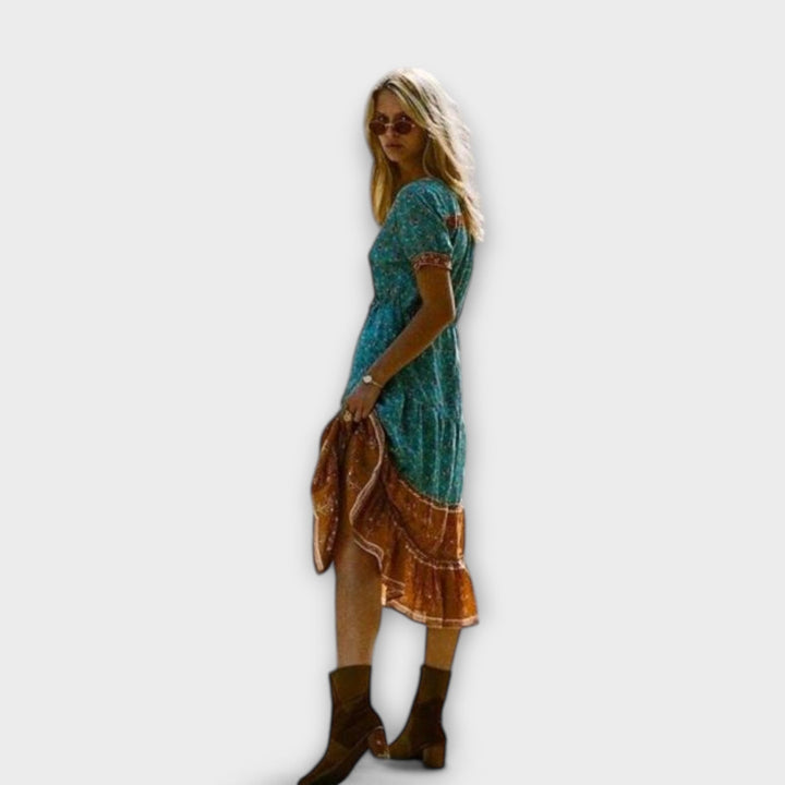 Ranya - Boho midi šaty
