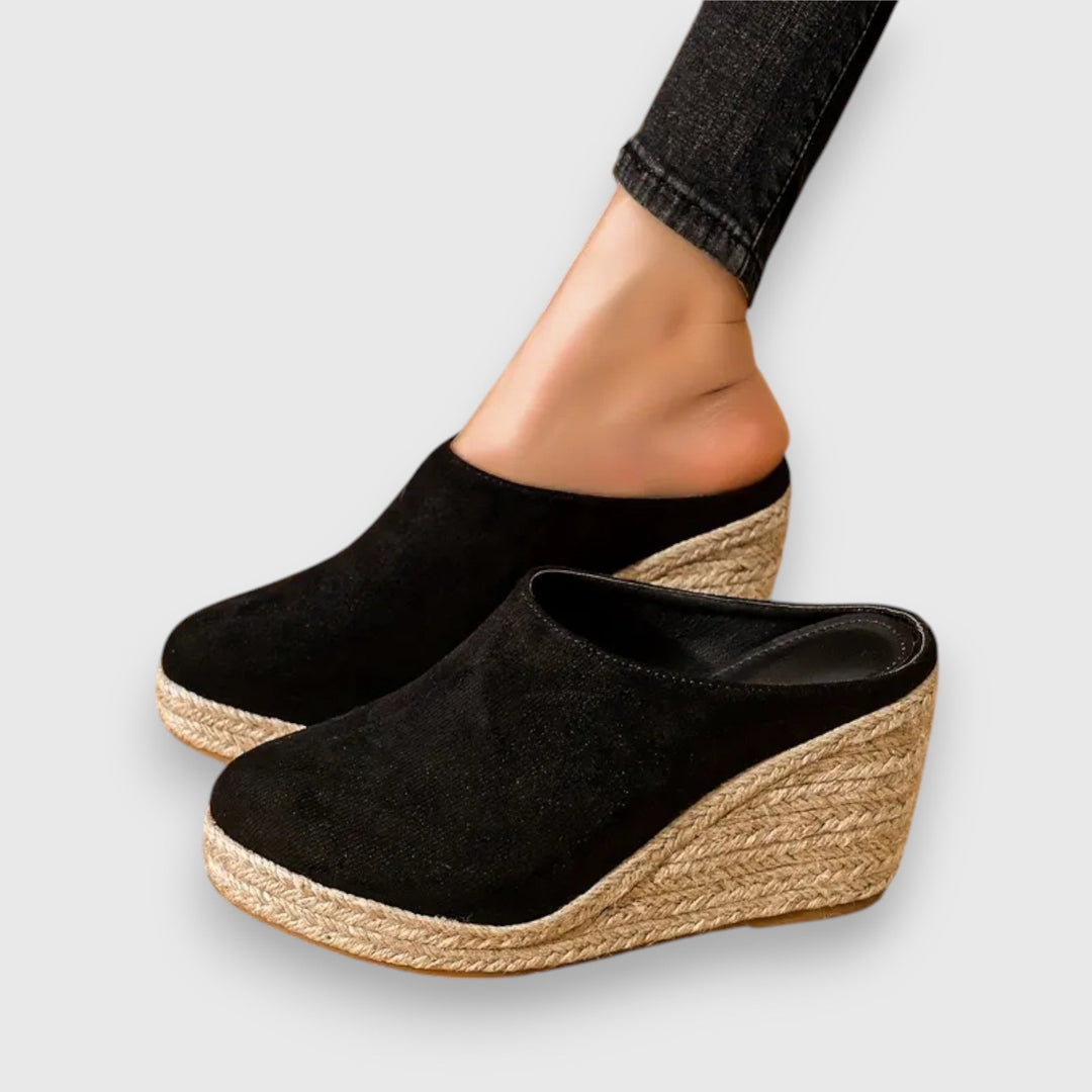 Sienna – Espadrilové sandály na klínovém podpatku