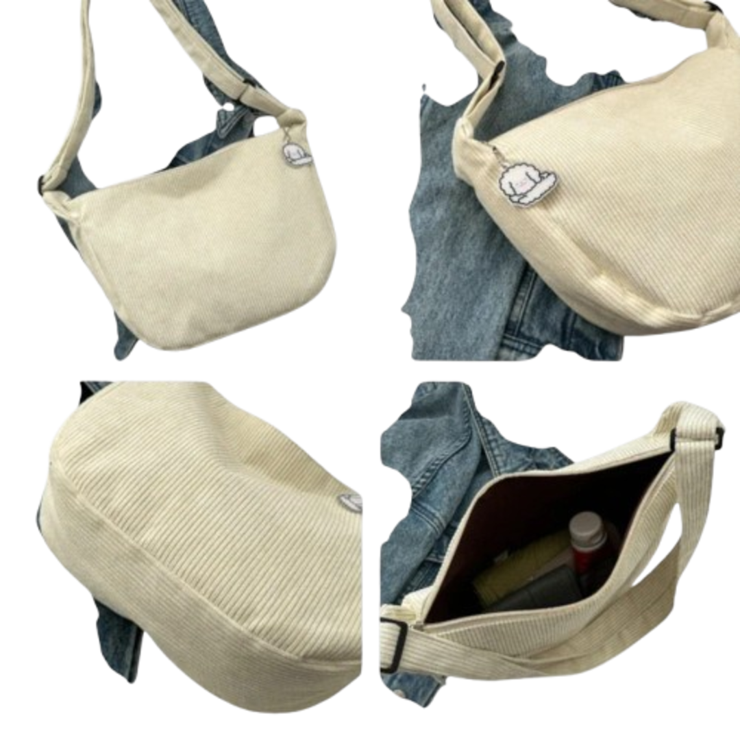 Cécile – Dámské cordurové tašky přes rameno