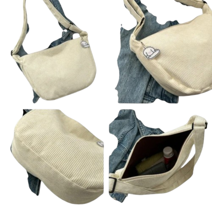 Cécile – Dámské cordurové tašky přes rameno