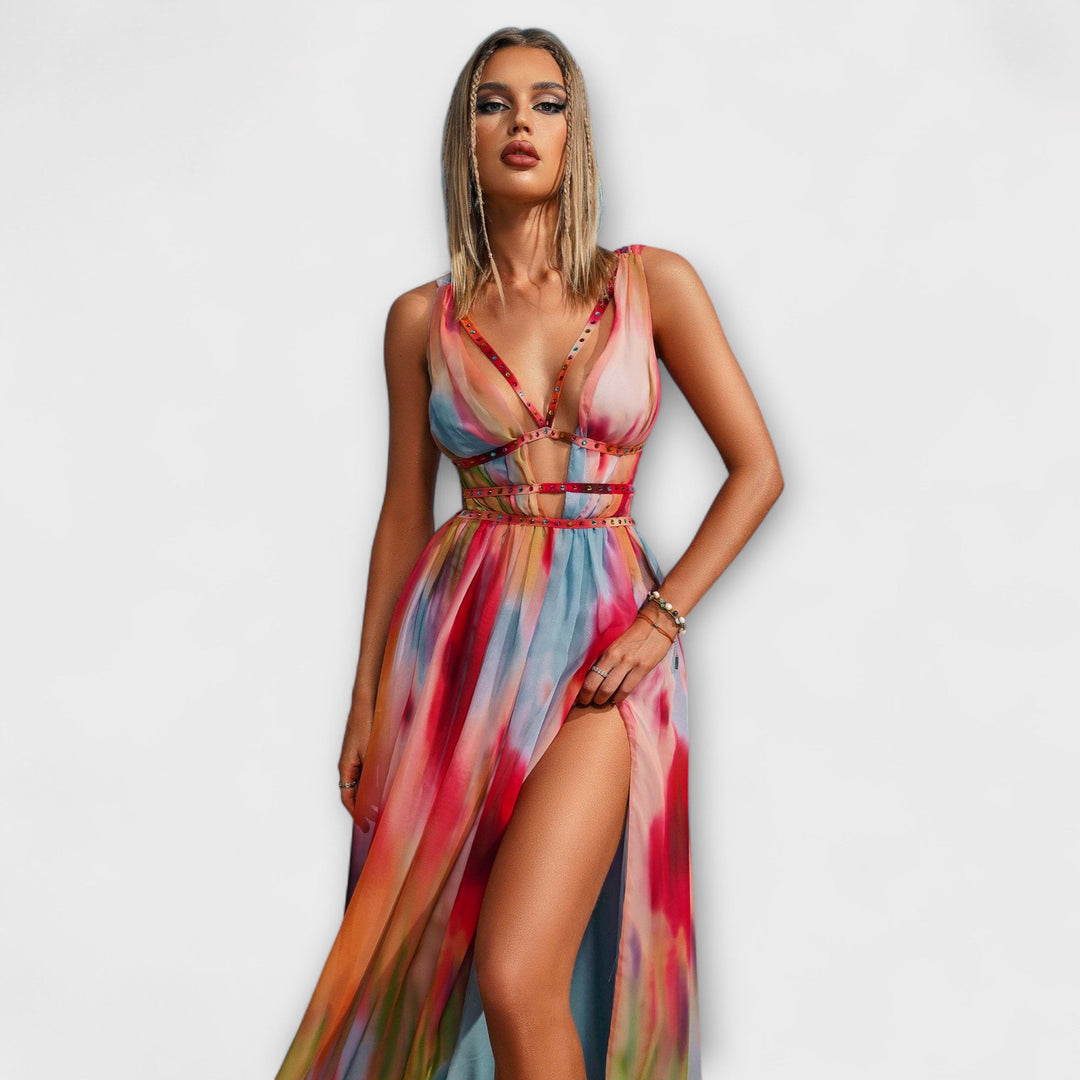 Freya – Malované maxi šaty
