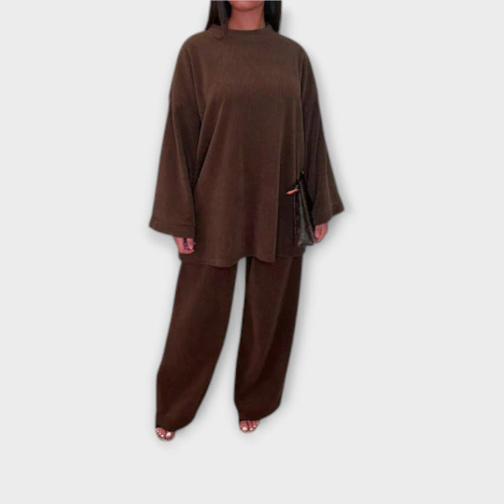Ingrid – Oversize souprava v žebrovaném stylu