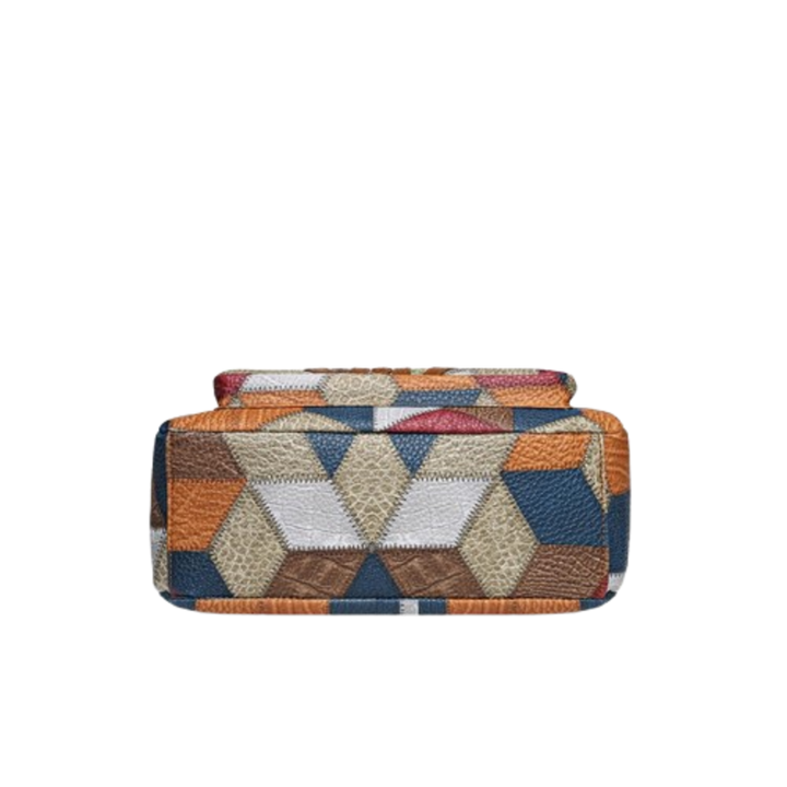 Mozaiková kožená taška