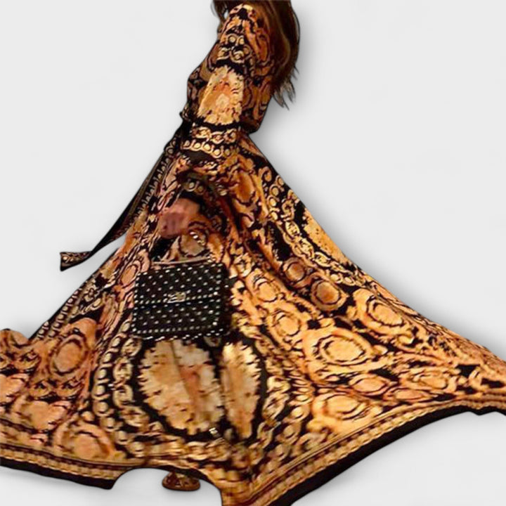 Zavinovací šaty – Boho dámské šaty s rozparkem